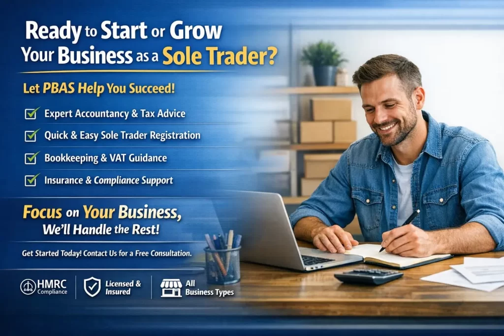 Sole traders start here — bookkeeping and accountancy services from PBAS Scotland